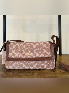 Coach Outlet Etta Small Flap Shoulder Bag In Signature Chenille
